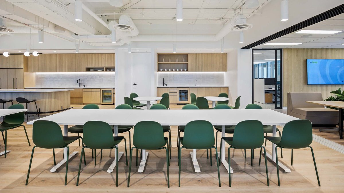 Corporate kitchen design inspiration.