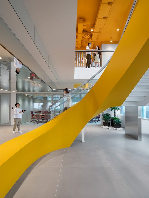 Staircase design in modern office M Moser