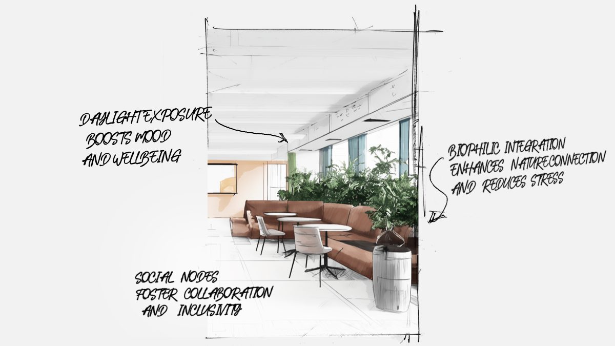 Sketches of biophilic integration