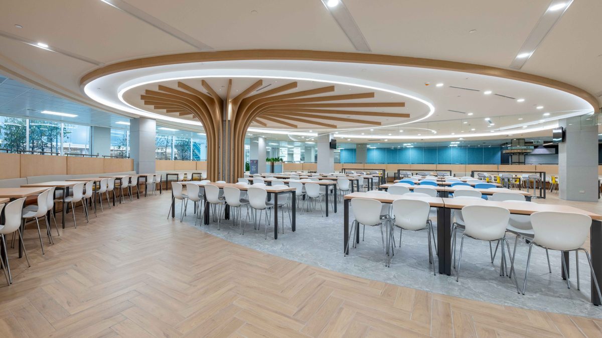 Cafeteria design at TSMC workplace